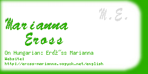 marianna eross business card